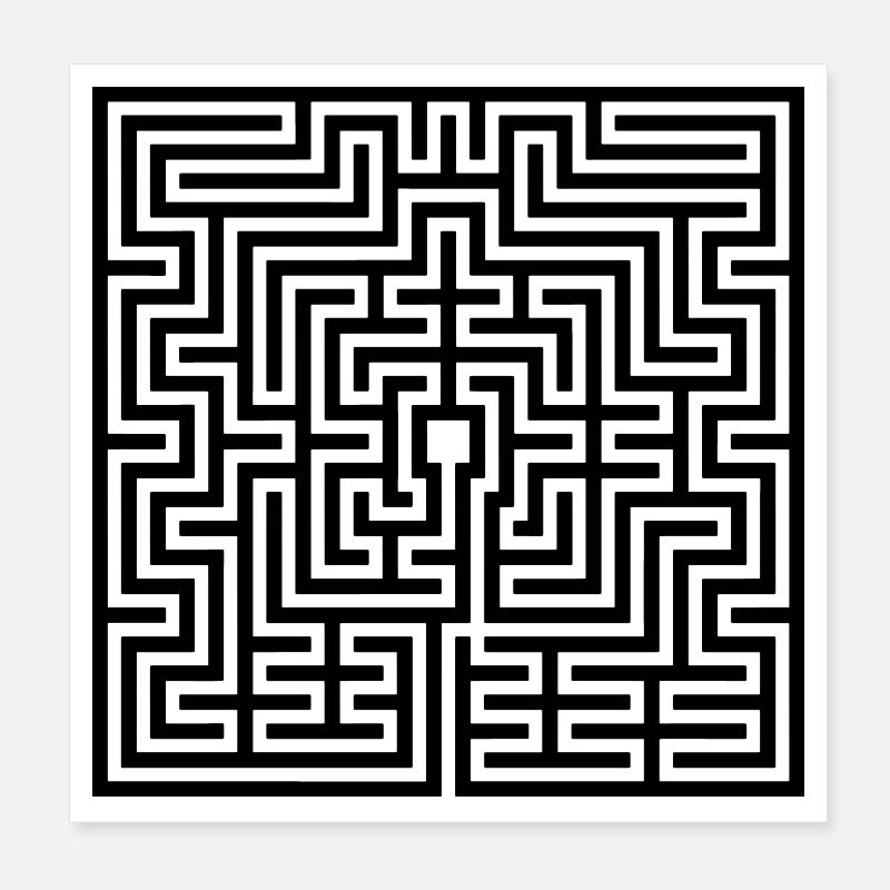 Labyrinth Poster 20x20 cm
