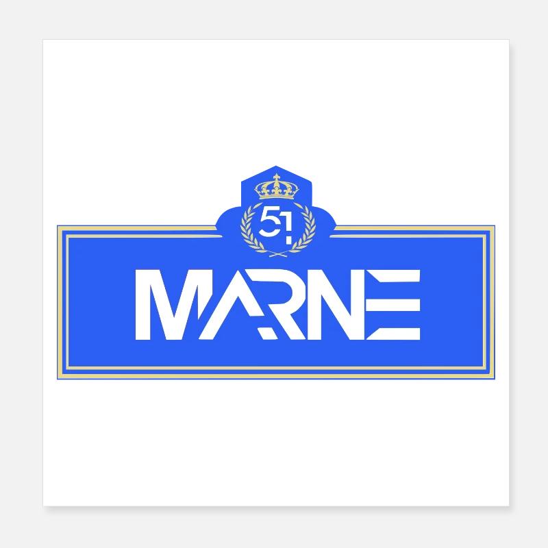Marne Poster 20 x 20 cm