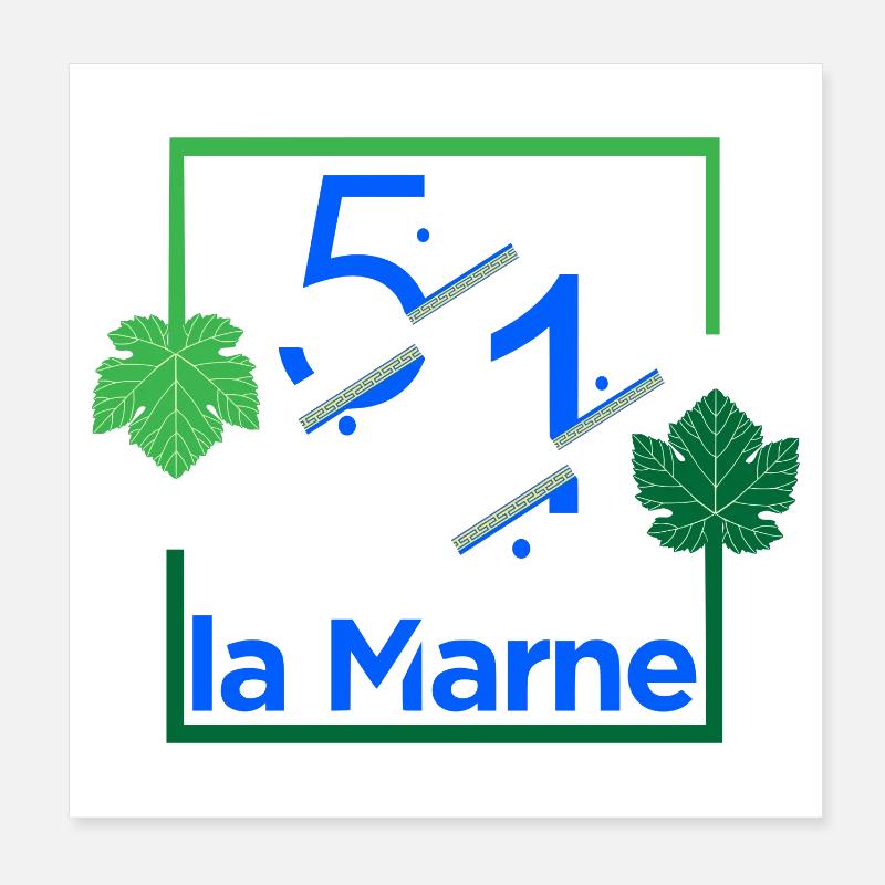 La Marne Poster 20 x 20 cm