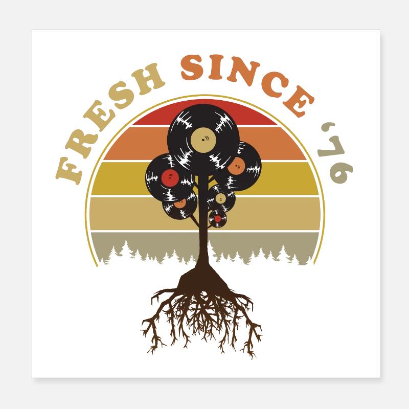 Fresh sinde 1976 Poster 20 x 20 cm