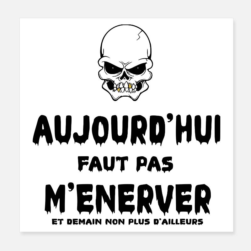 Today, don't get upset Poster 8" x 8" (20x20 cm)