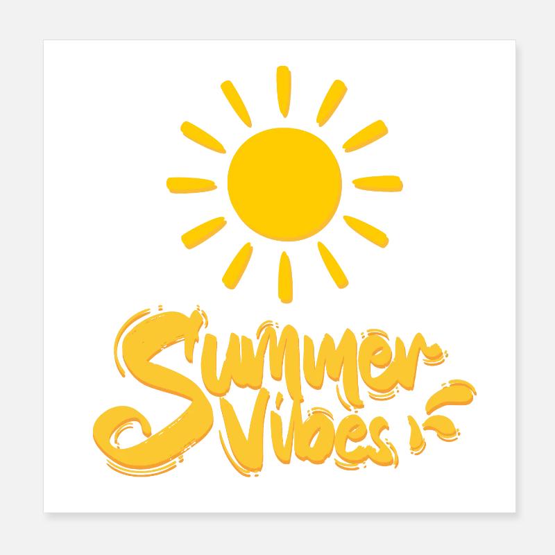 Summer Vibes Poster 20x20 cm