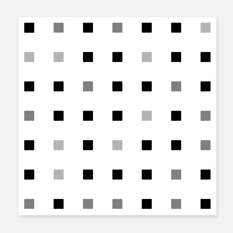 Firkantet gitter Poster 20x20 cm