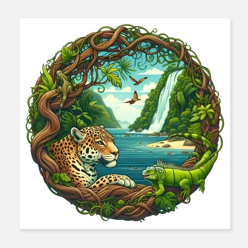 Île Poster 20 x 20 cm