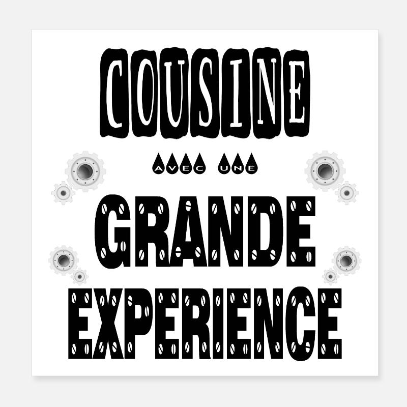 Cousine Avec Une Grande Expérience Poster 20 x 20 cm
