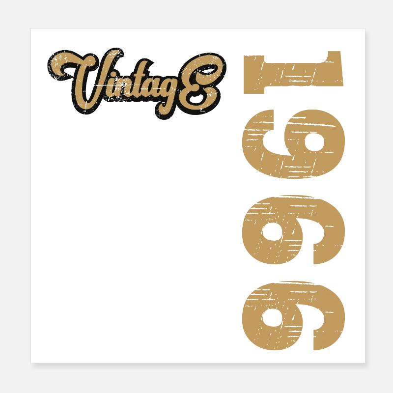 Millésime 1966 Poster 20 x 20 cm