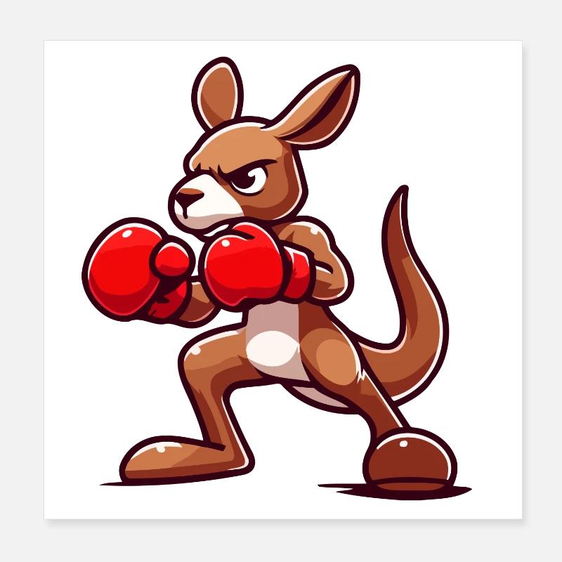 Kanga Punch : Le Roo de la boxe Poster 20 x 20 cm