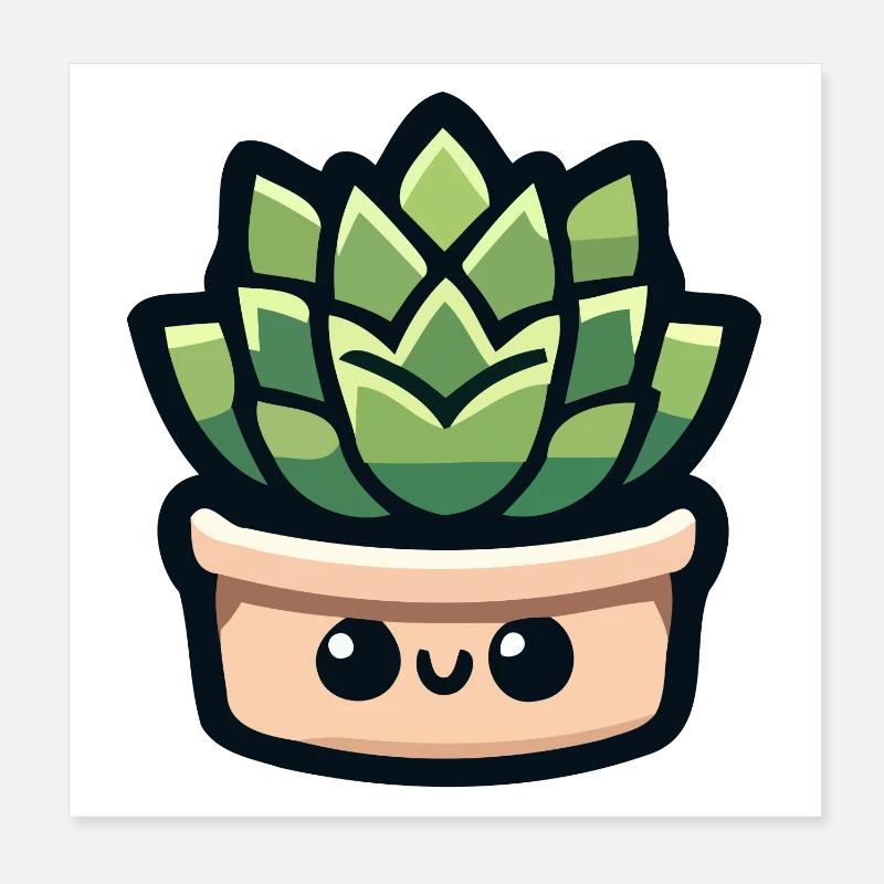 Petite potted pal : la succulente joyeuse Poster 20 x 20 cm