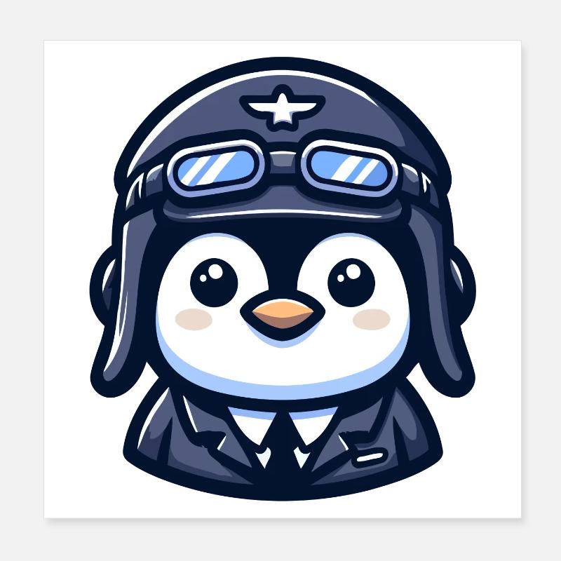 Pilotes de l’Escadrille des glaces Poster 20 x 20 cm