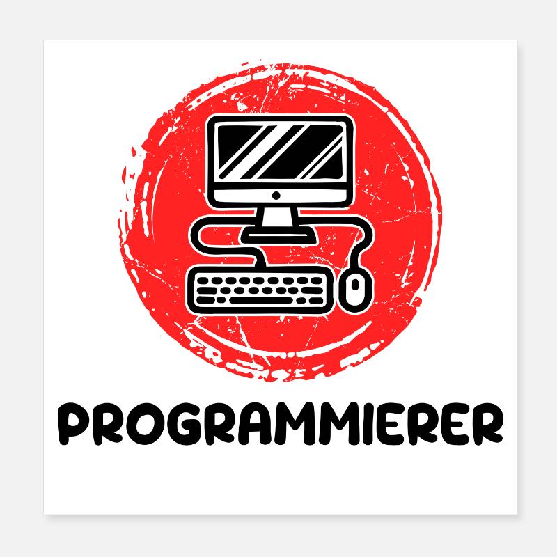Developer, Programmer, Coden, Computer Science Poster 8" x 8" (20x20 cm)