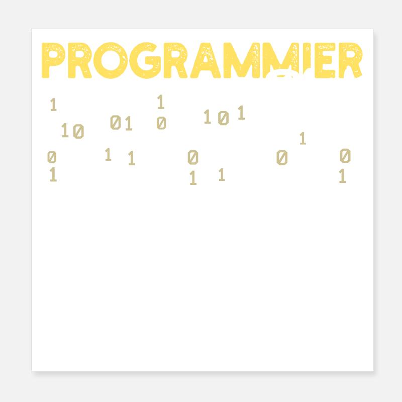 Developer Statement Coden Skripting Webentwickler Poster 20x20 cm