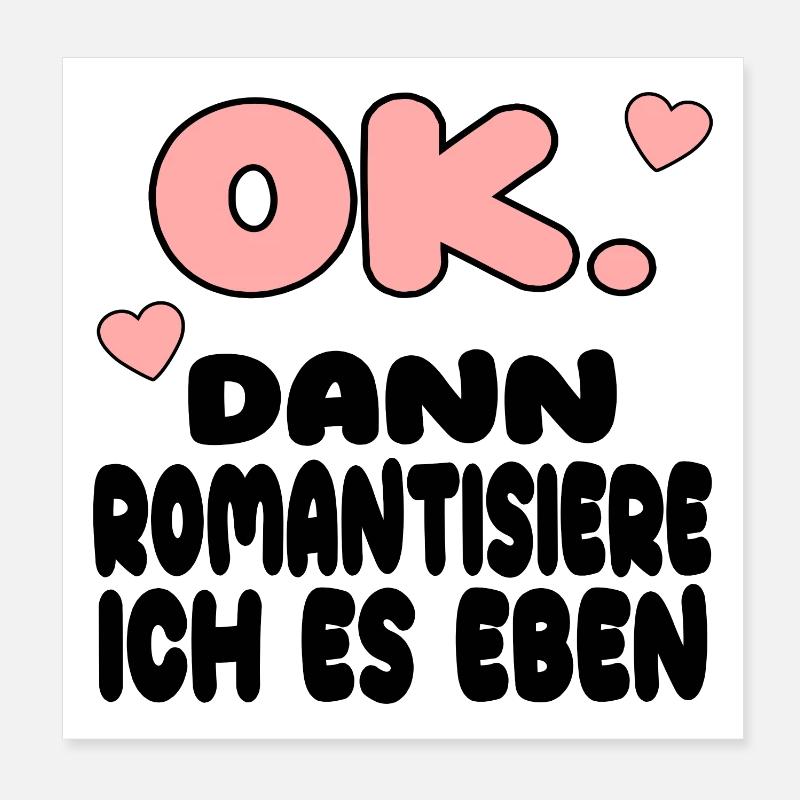 ROMANTISIEREN Poster 20x20 cm