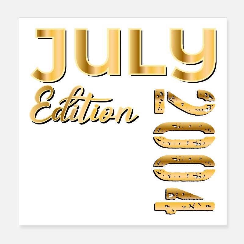 22. Geburtstag Juli 2004 Poster 20x20 cm