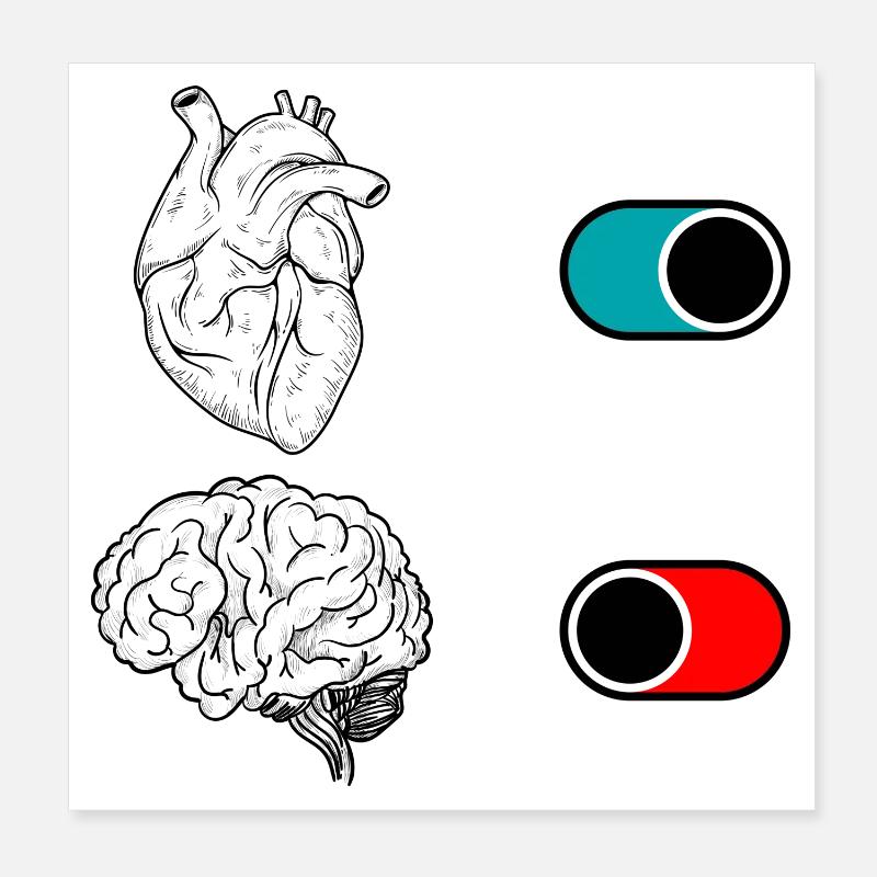 Nocturnal Crescent Duo Poster 8" x 8" (20x20 cm)