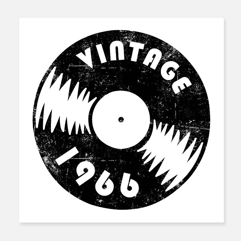 Vintage 1966 Poster 20x20 cm