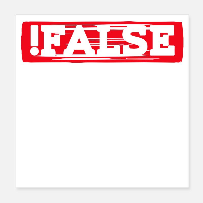 Debug Scripting Statement Développeur Code Nerd Poster 20 x 20 cm