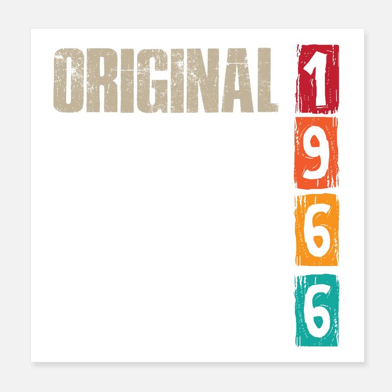 Millésime 1966 Poster 20 x 20 cm