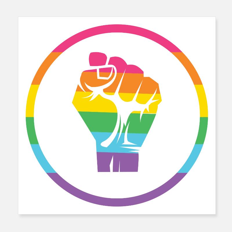 LGBTQ-Pride-Monat - Pride! Poster 20x20 cm
