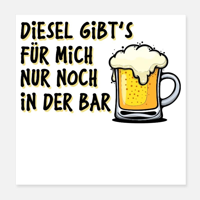 Energie Station-service Essence Diesel Déclaration Ravitaillement Poster 20 x 20 cm