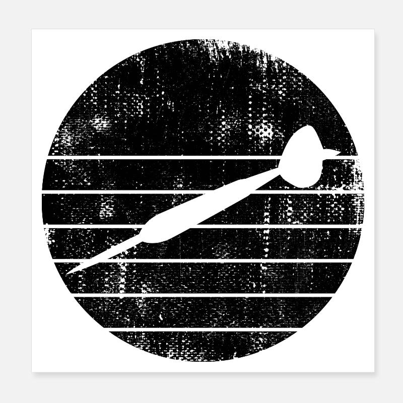 Dart Poster 8" x 8" (20x20 cm)