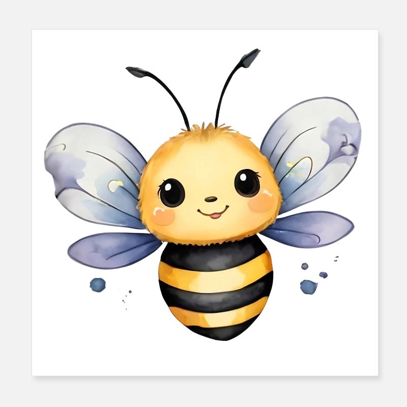 Kleines Bienchen Poster 20x20 cm