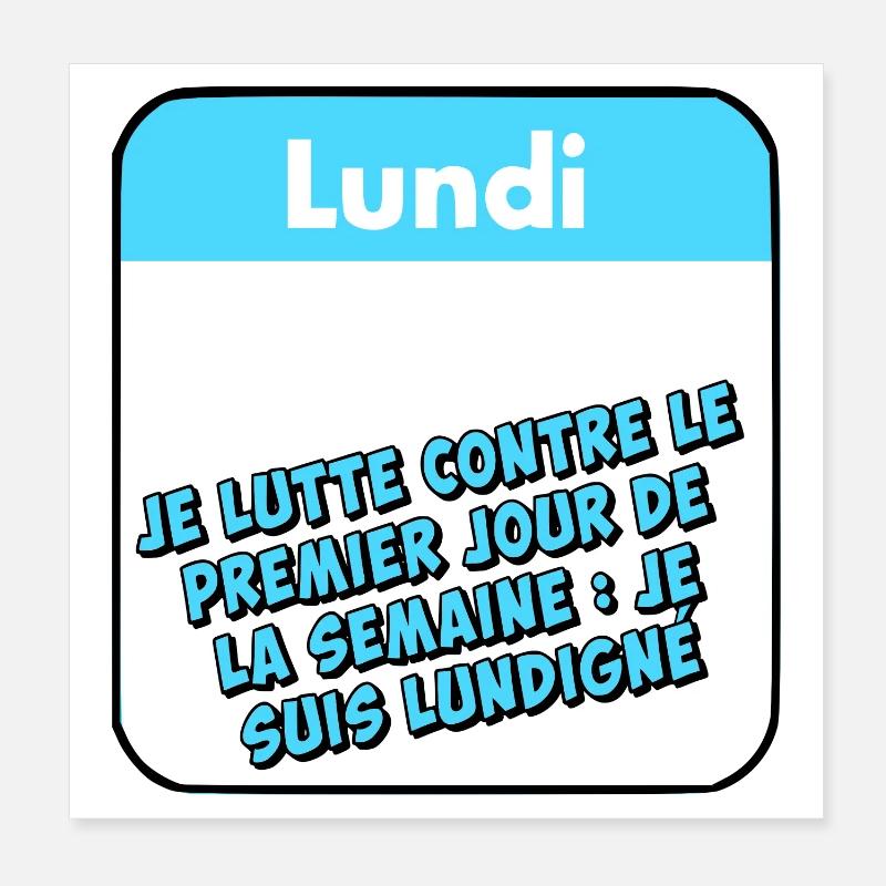 Lundi Poster 20 x 20 cm