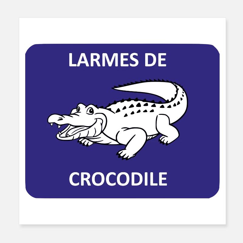 Crocodile tears Poster 8" x 8" (20x20 cm)