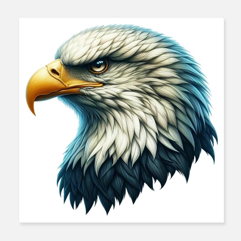 Adler Poster 20x20 cm