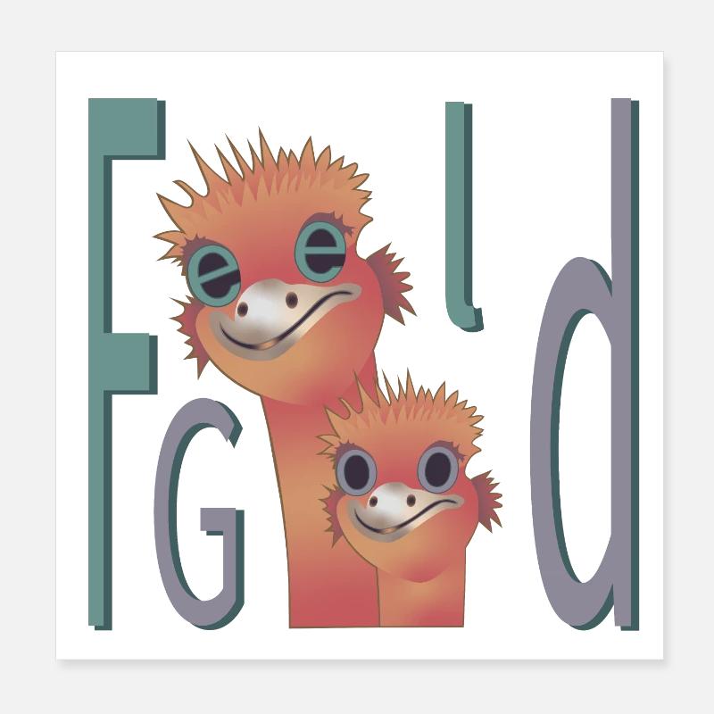 Feel Good Poster 8" x 8" (20x20 cm)