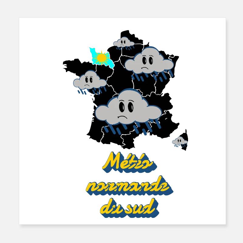 Météo rhônalpine Poster 20 x 20 cm