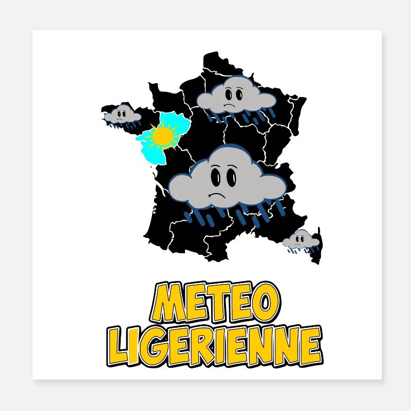Météo Ligérienne Poster 20 x 20 cm