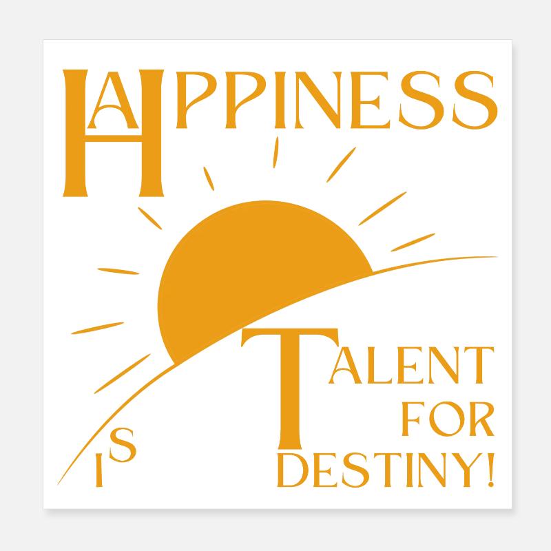 Geluk Poster 20x20 cm