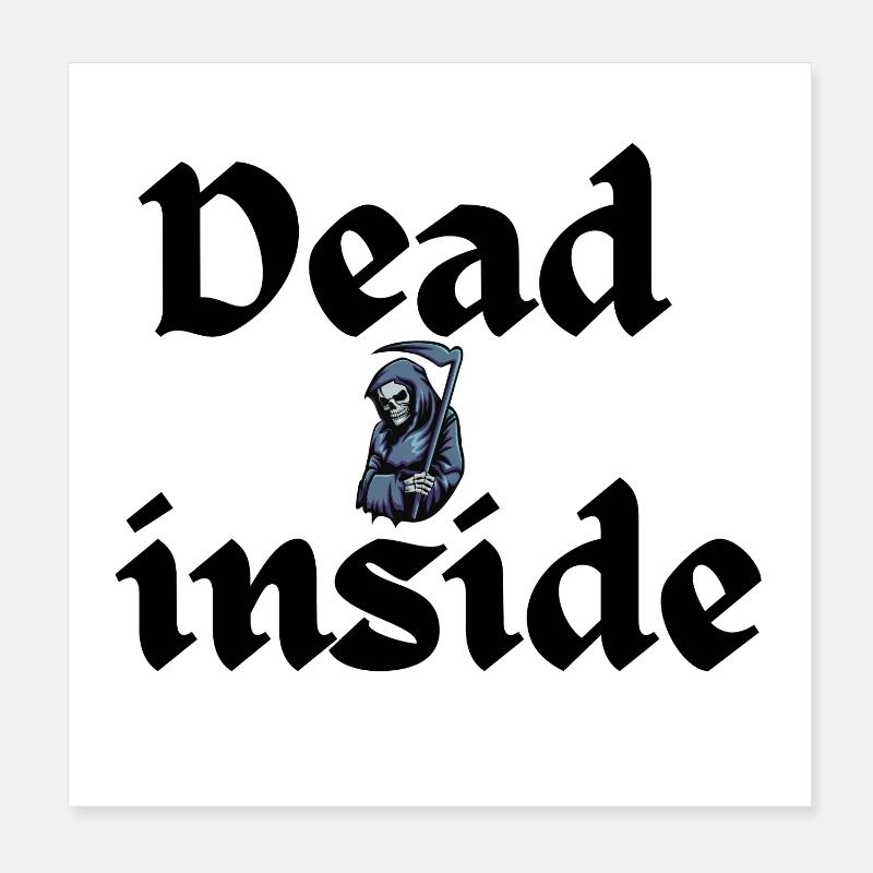 Cadeau squelette Poster 20 x 20 cm