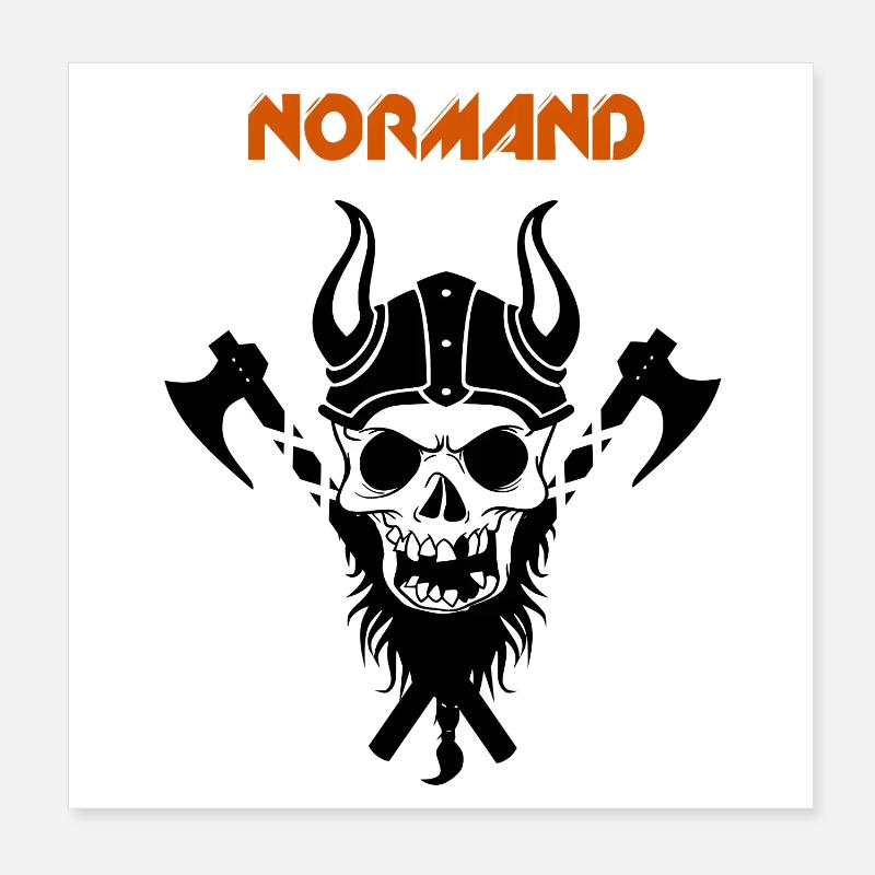 Normannisch Poster 20x20 cm