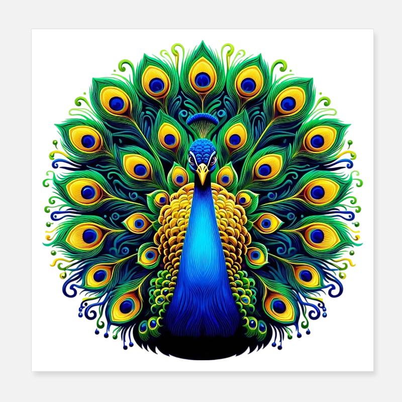 Paon Poster 20 x 20 cm