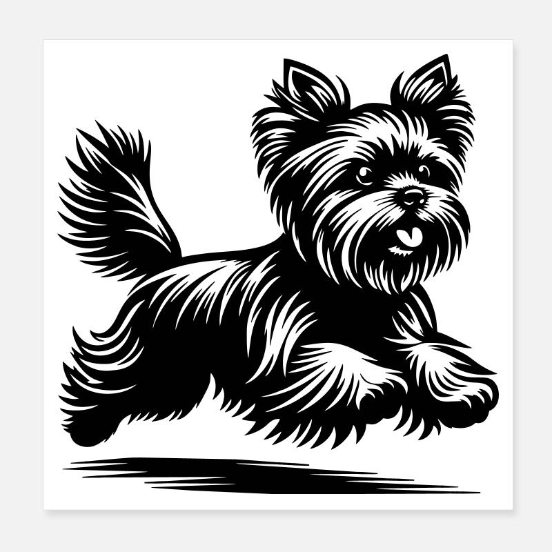 Yorkshire Terrier Poster 20x20 cm