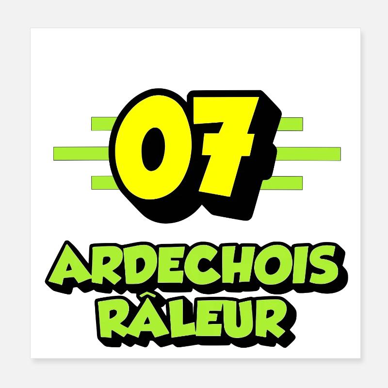 Complaining Ardèche Poster 8" x 8" (20x20 cm)