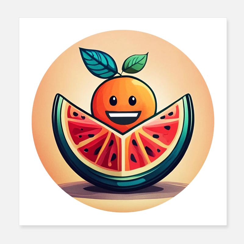 Fruité et coloré, de la diversité dans le monde Poster 20 x 20 cm