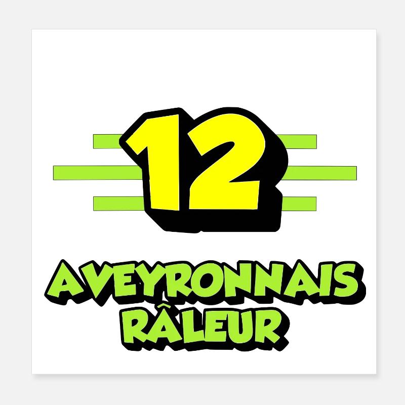 Aveyronnais râleur Poster 20 x 20 cm