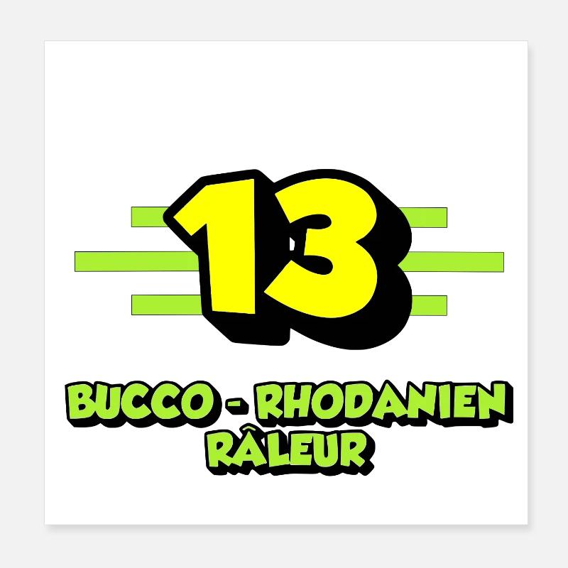 Complaining Bucco-Rhone Poster 8" x 8" (20x20 cm)