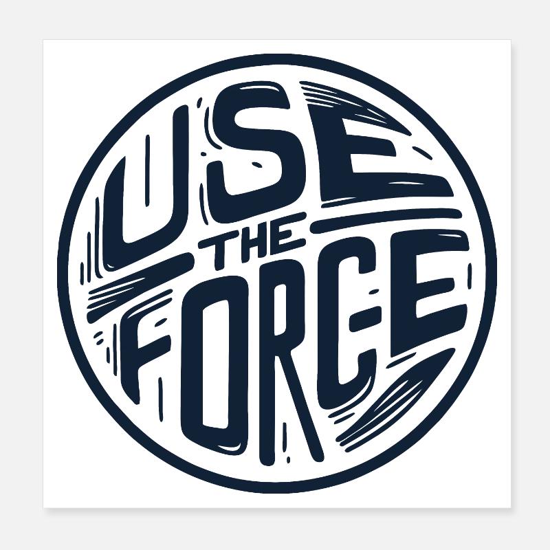 Nutze die Kraft 2 Poster 20x20 cm