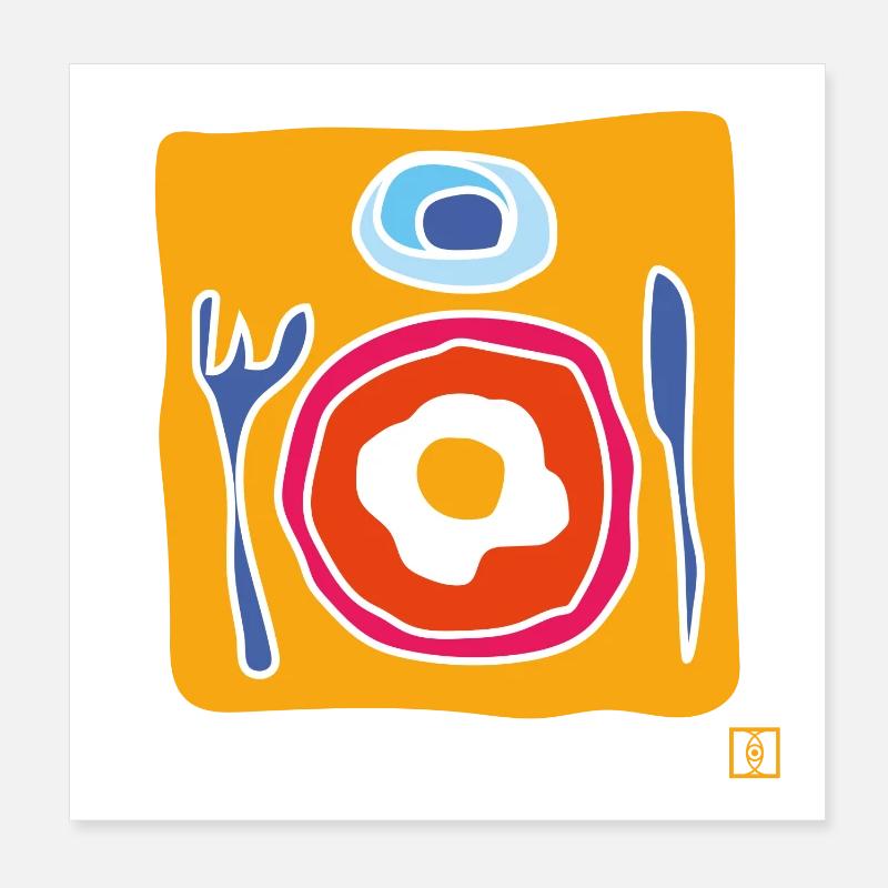 Ei Poster 20x20 cm