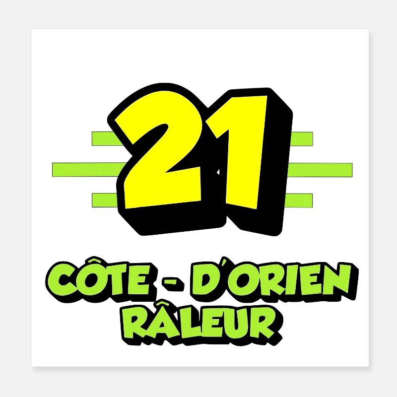 Côte d'orien râleur Poster 20 x 20 cm