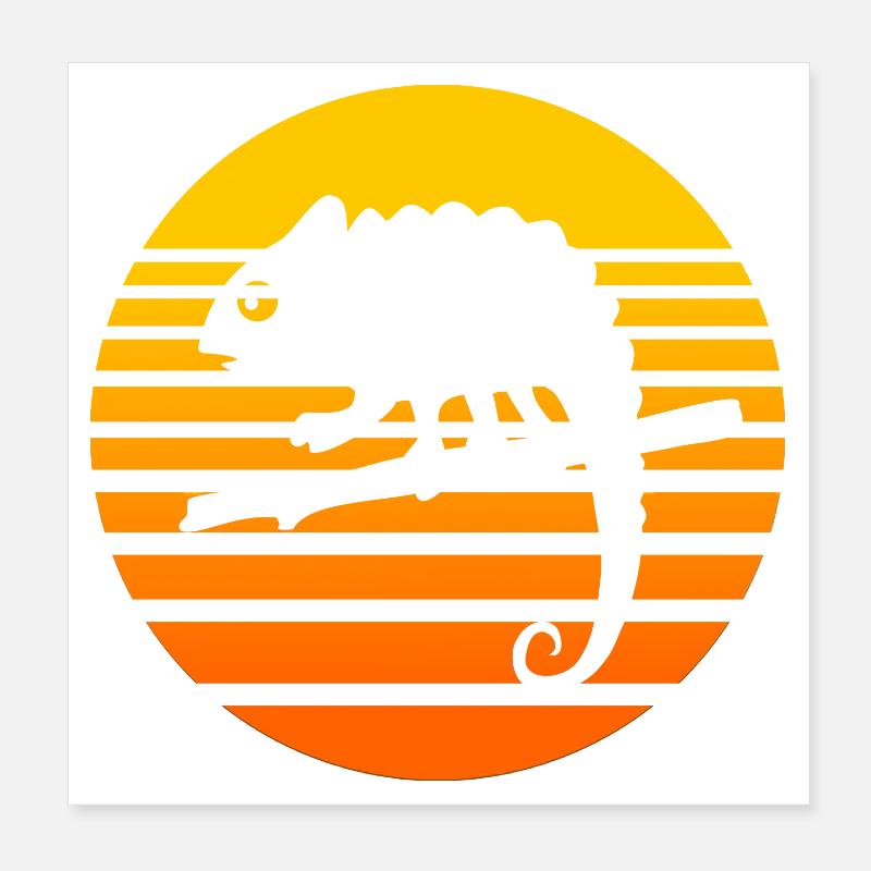 Chamaeleon tier Poster 20x20 cm