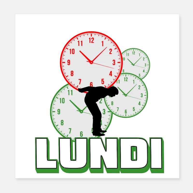 Montag Poster 20x20 cm