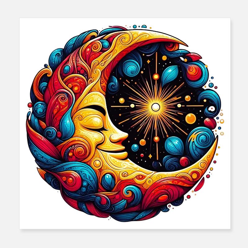 Lune Poster 20 x 20 cm