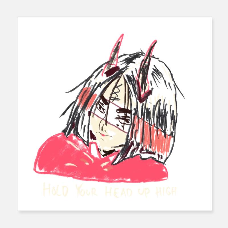 Devil woman Poster 8" x 8" (20x20 cm)