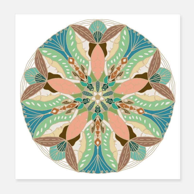 Le poisson et la lune Poster 20 x 20 cm