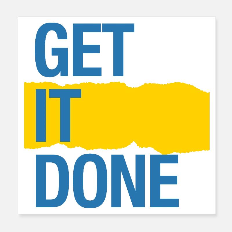 Erledigen Sie es (dunkel) Poster 20x20 cm