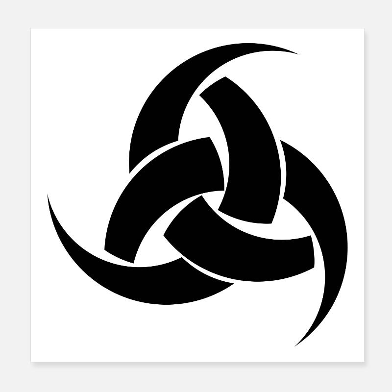 Skaldenmet black color Poster 8" x 8" (20x20 cm)